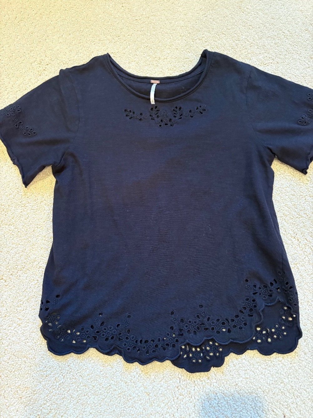 Free people black tshirt